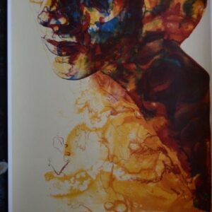 Silk Screen Print Yellow 'C'