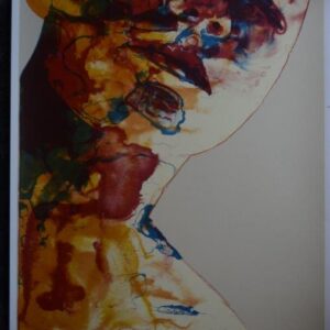 Silk Screen Print Yellow 'A'